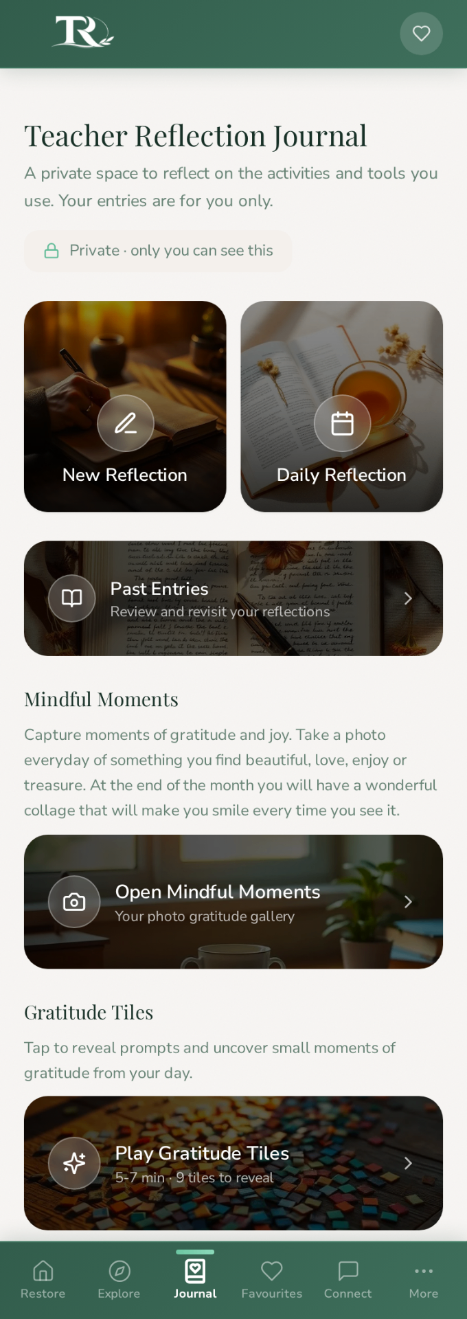 Reflection journal